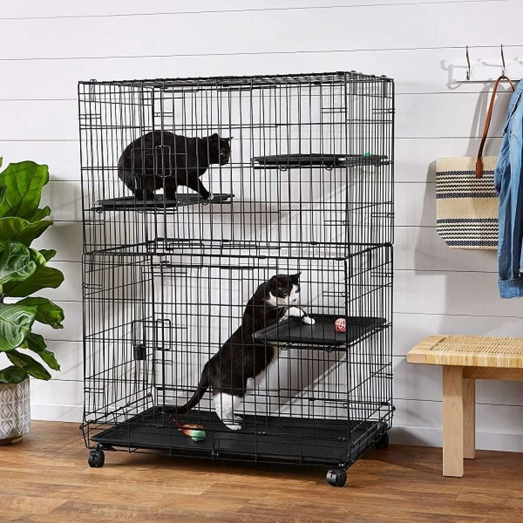 AmazonBasics 3Tier Cat Cage Playpen