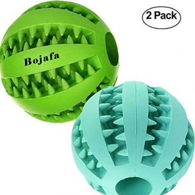 Bojafa Best Dog Teething Toy Balls Durable Dog IQ Puzzle