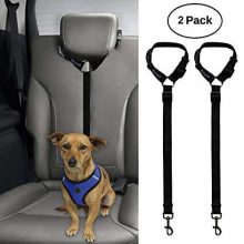 BWOGUE Pet Safety Seat Belt Strap Car Headrest Restraint Adjustable