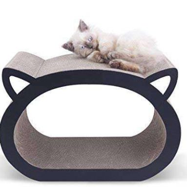 MushroomCat Face Cute Modern Cat Scratch Lounge