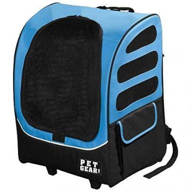 Pet Gear I-GO2 Roller Backpack, Travel Carrier for Cats & Dogs
