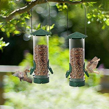 Twinkle Star Wild Bird Feeder Hanging Outdoor Tube Feeder