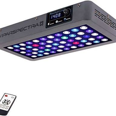 VIPARSPECTRA Timer Control 165W LED Aquarium Light Dimmable Full Spectrum for Coral Reef Grow Fish Tank